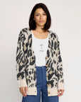 Volcom Womens Wylding Out Cardigan - Animal Print - ManGo Surfing