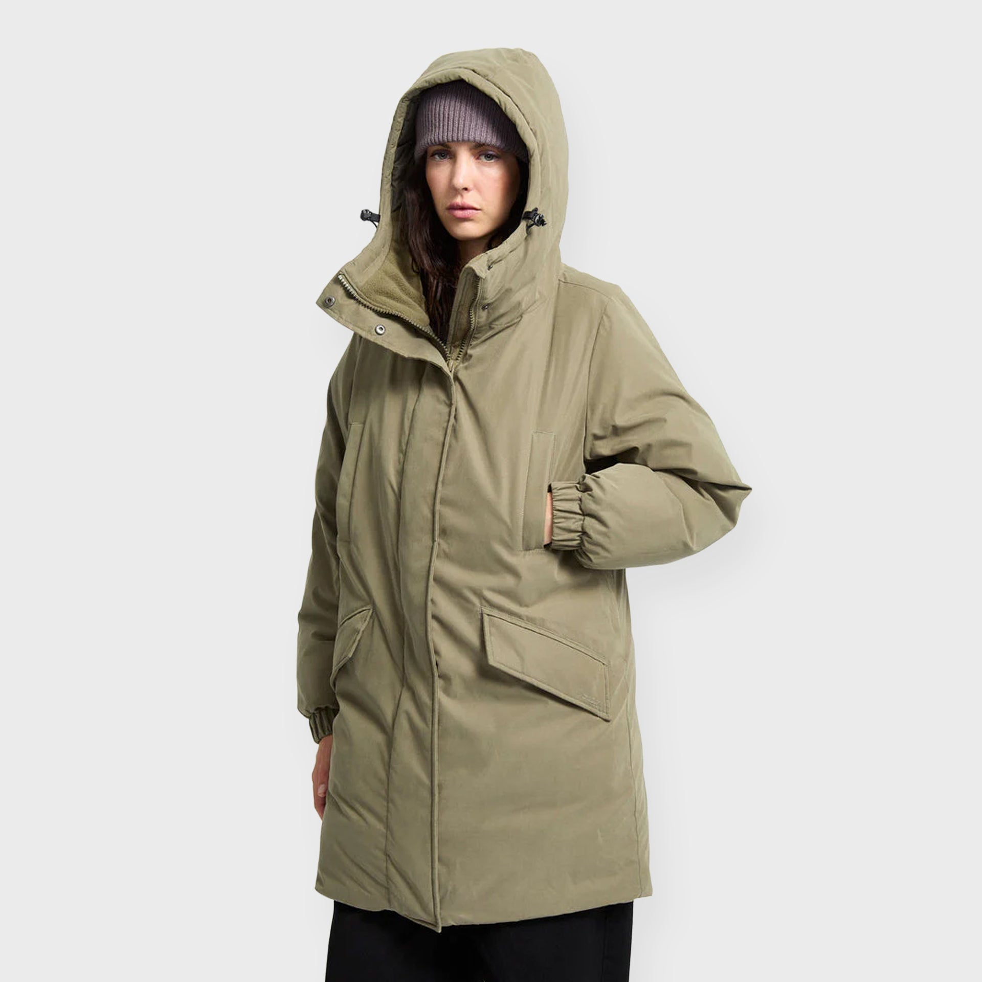Volcom Womens Sleepi Puff Up Parka - Wintermoss - ManGo Surfing