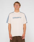 Rusty Mens Alonso Short Sleeve T-Shirt - Cream