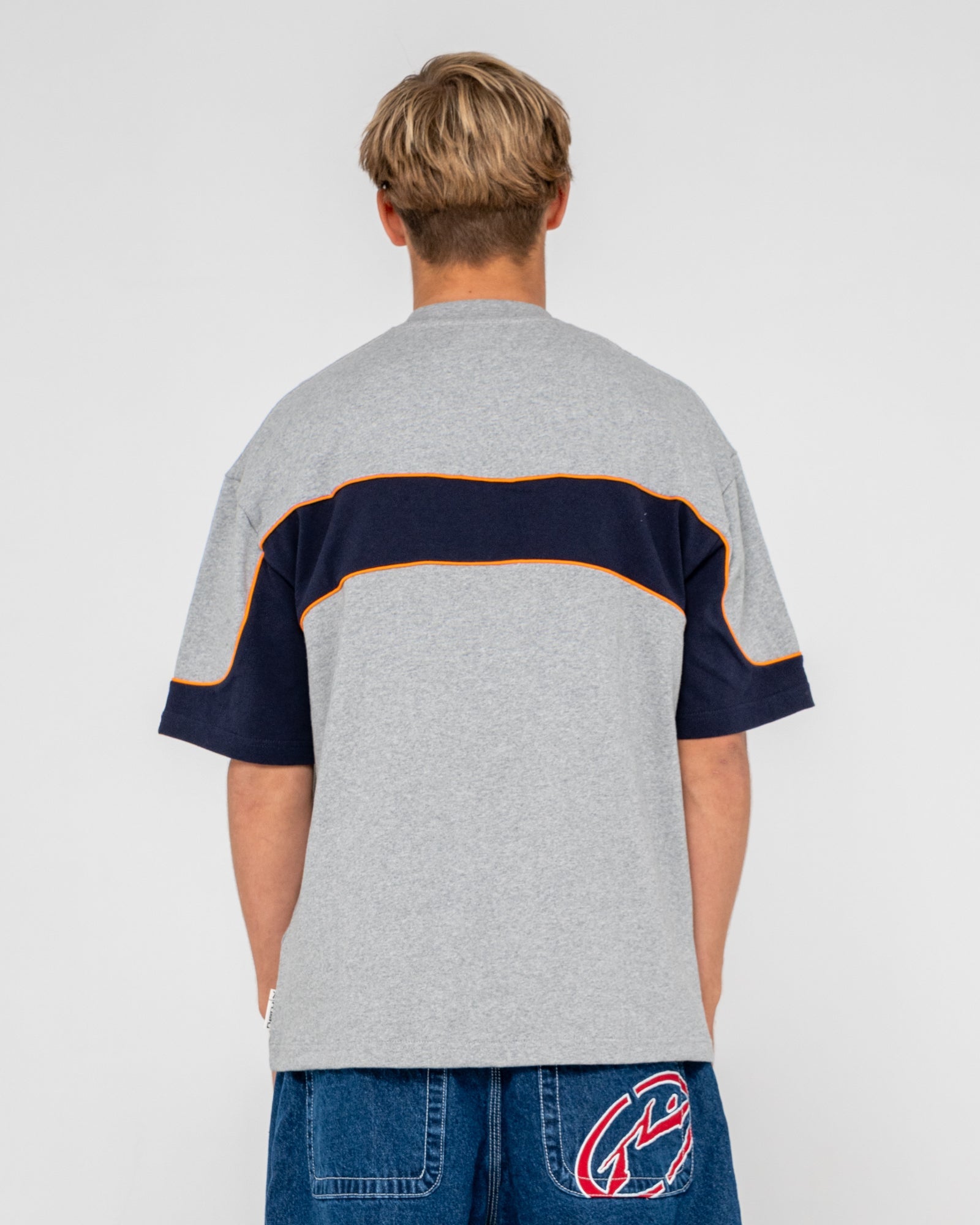 Rusty Mens Kinetic Short Sleeve Heavy T-Shirt - Grey Marle