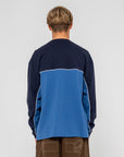 Rusty Mens Infinity Long Sleeve T-Shirt - Atlantic Blue