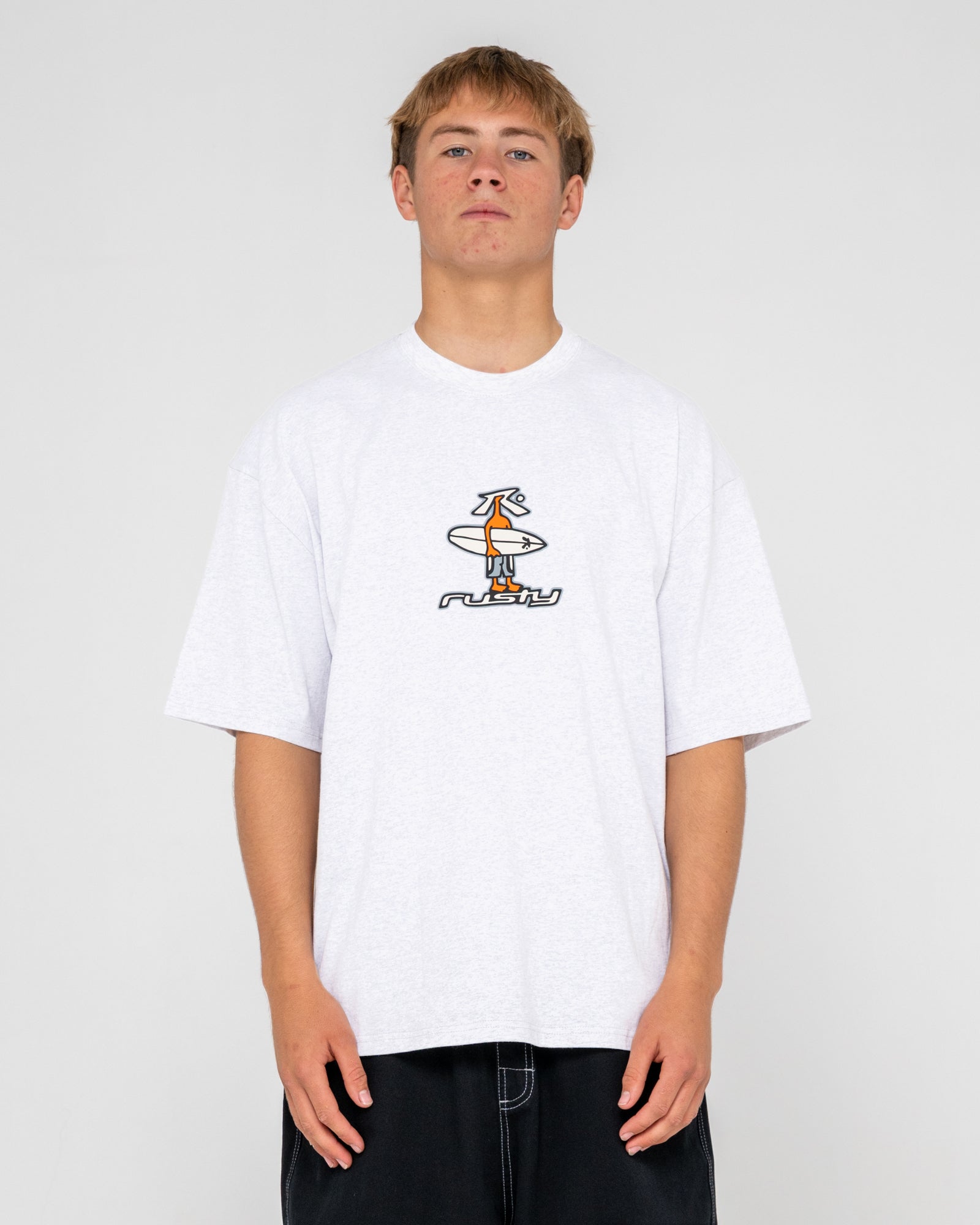 Rusty Mens Dr Dot Short Sleeve T-Shirt - White