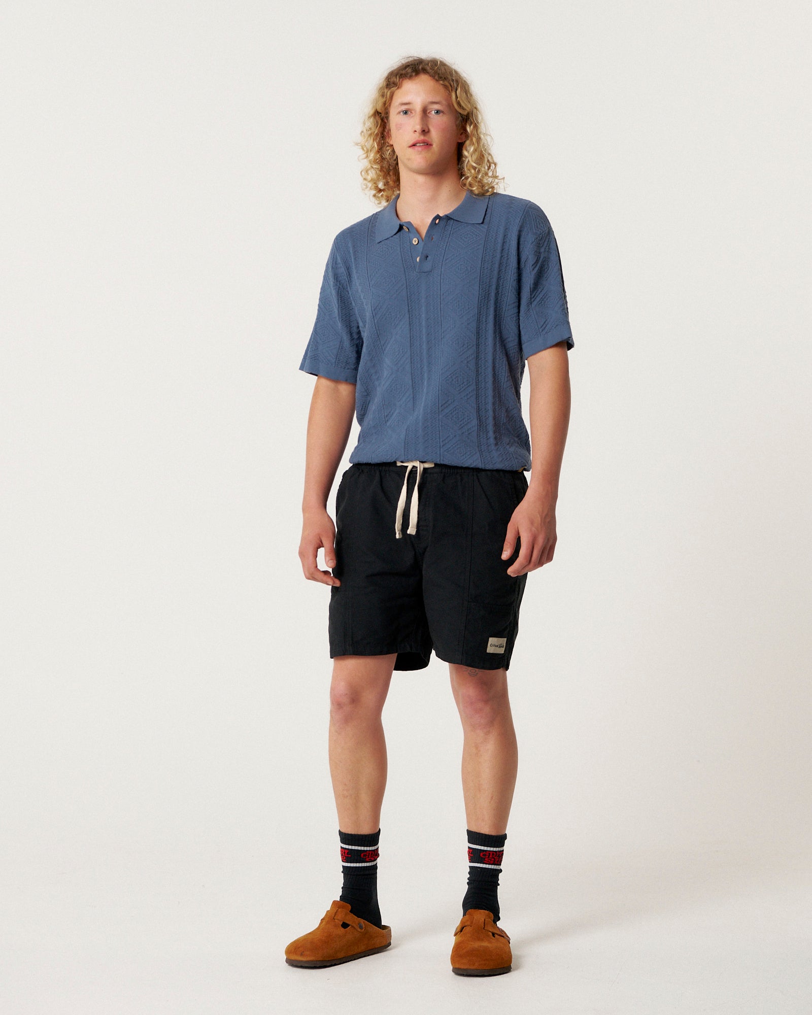 The Critical Slide Society Mens All Day Canvas Shorts - Black