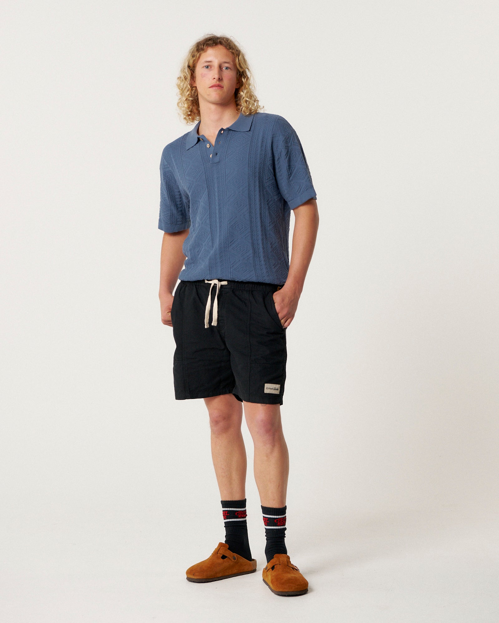The Critical Slide Society Mens All Day Canvas Shorts - Black