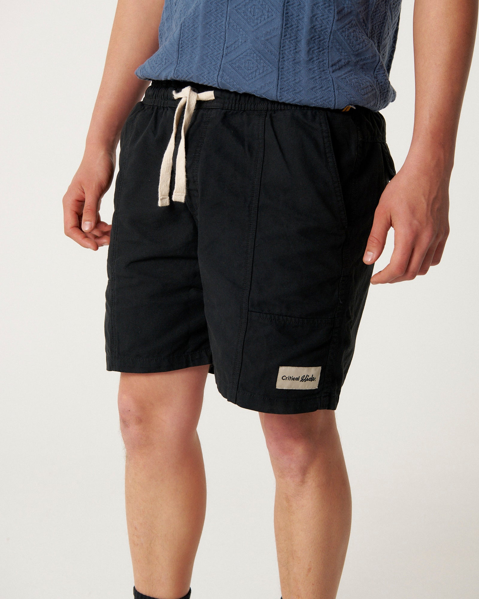 The Critical Slide Society Mens All Day Canvas Shorts - Black