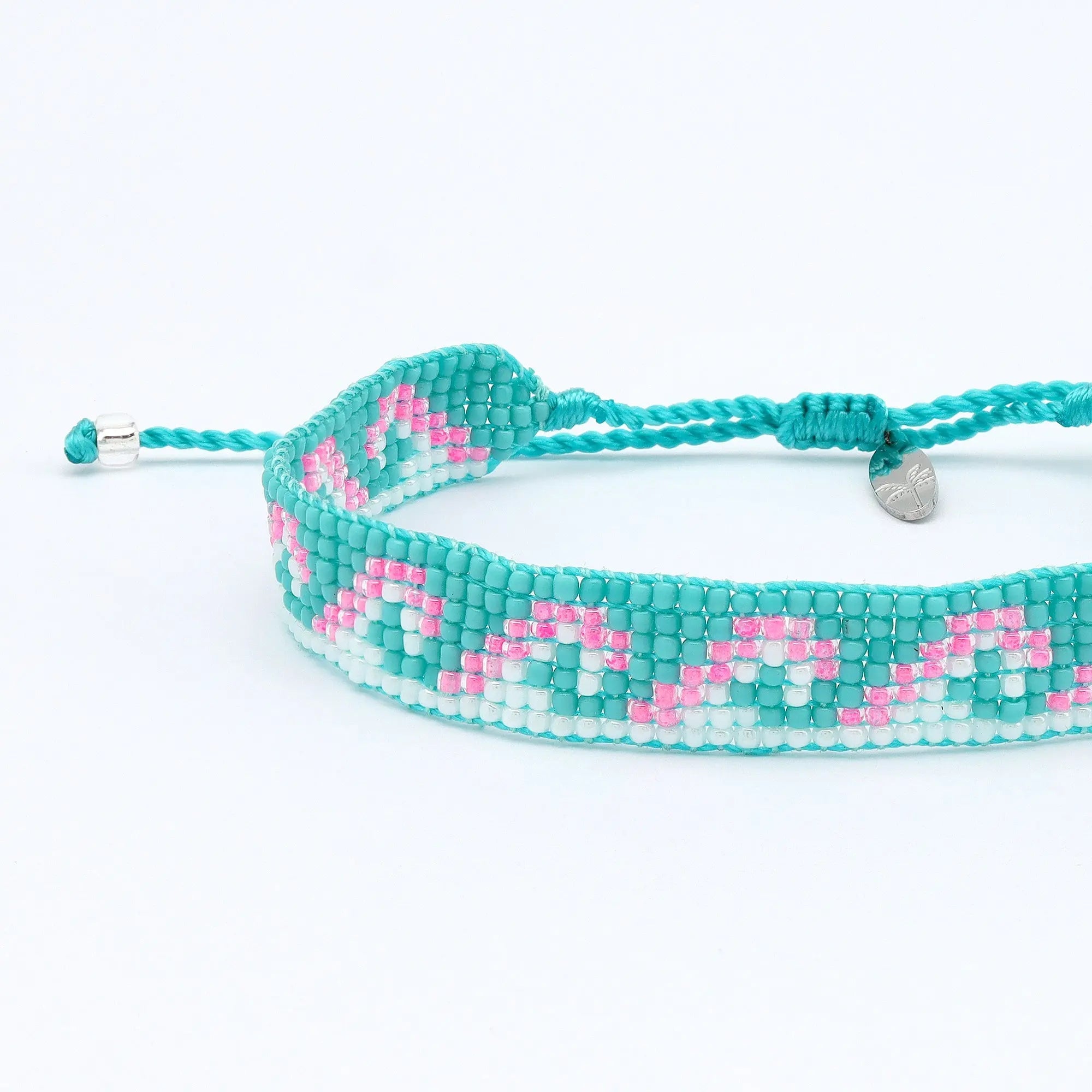 Pineapple Island Melayang Wave Beaded Bracelet - Blue/Pink