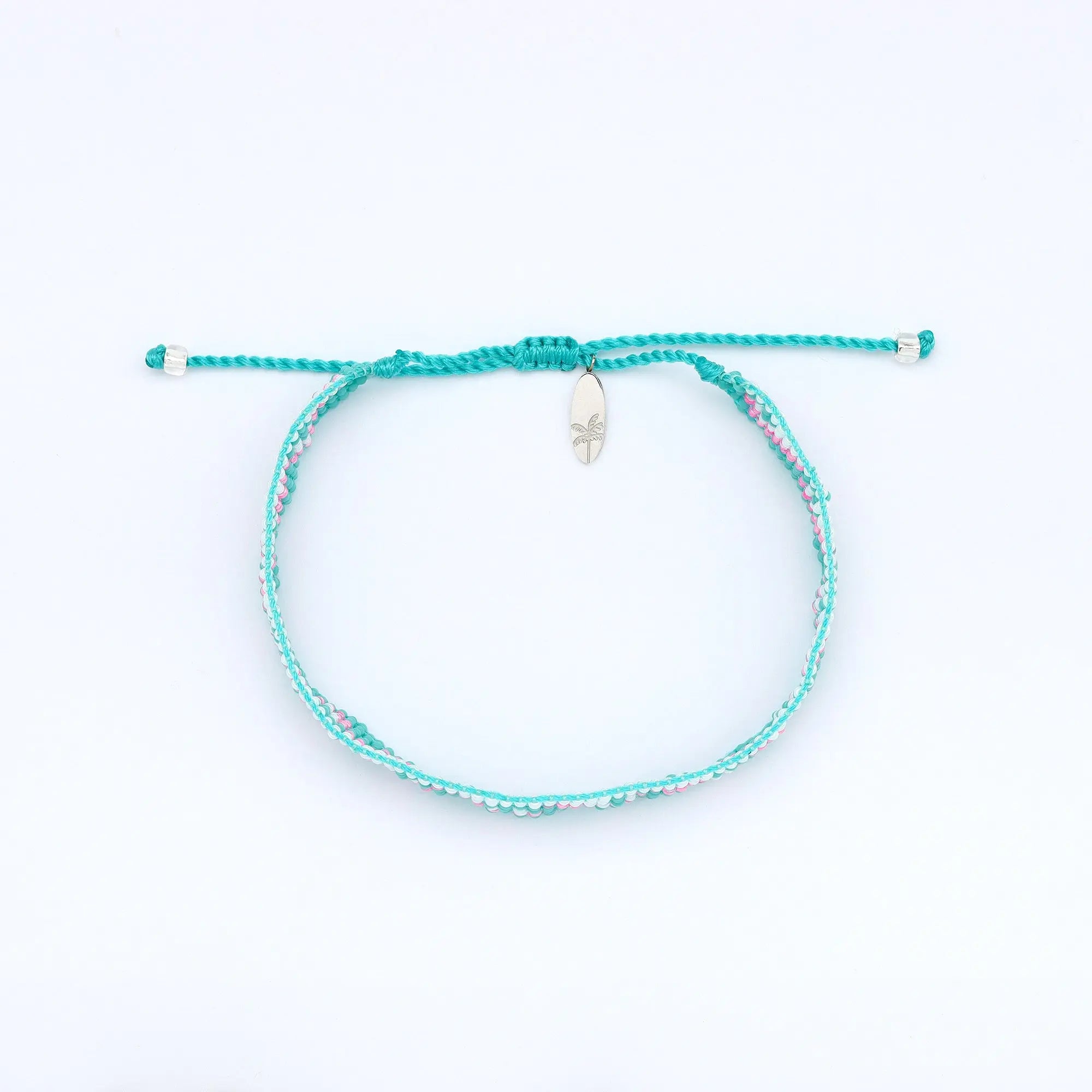 Pineapple Island Melayang Wave Beaded Bracelet - Blue/Pink