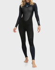 Womens's Roxy 3/2mm Prologue Back Zip Wetsuit - Black