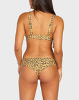 Yess Leopard Cheekini Bikini Bottom - Womens Swimwear - Animal Print - ManGo Surfing