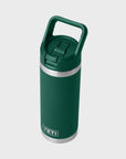 Yeti Rambler 18oz (532 ml) Straw Bottle - Black Forest Green - ManGo Surfing