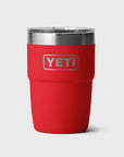 Yeti Rambler 8oz (237 ml) Stackable Cup With DuraSip™ Ceramic Lining - Rescue Red