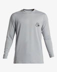 Quiksilver Mens DNA Bubble Logo Long Sleeve UPF 50 Surf T-shirt - Quarry