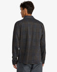 RVCA Mens Vacancy Flannel Long Sleeve Shirt - Mushroom