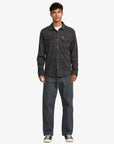 RVCA Mens Vacancy Flannel Long Sleeve Shirt - Mushroom