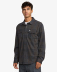 RVCA Mens Vacancy Flannel Long Sleeve Shirt - Mushroom