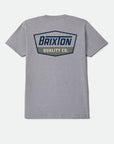 Brixton Regal Standard T-Shirt - Heather Grey/Navy