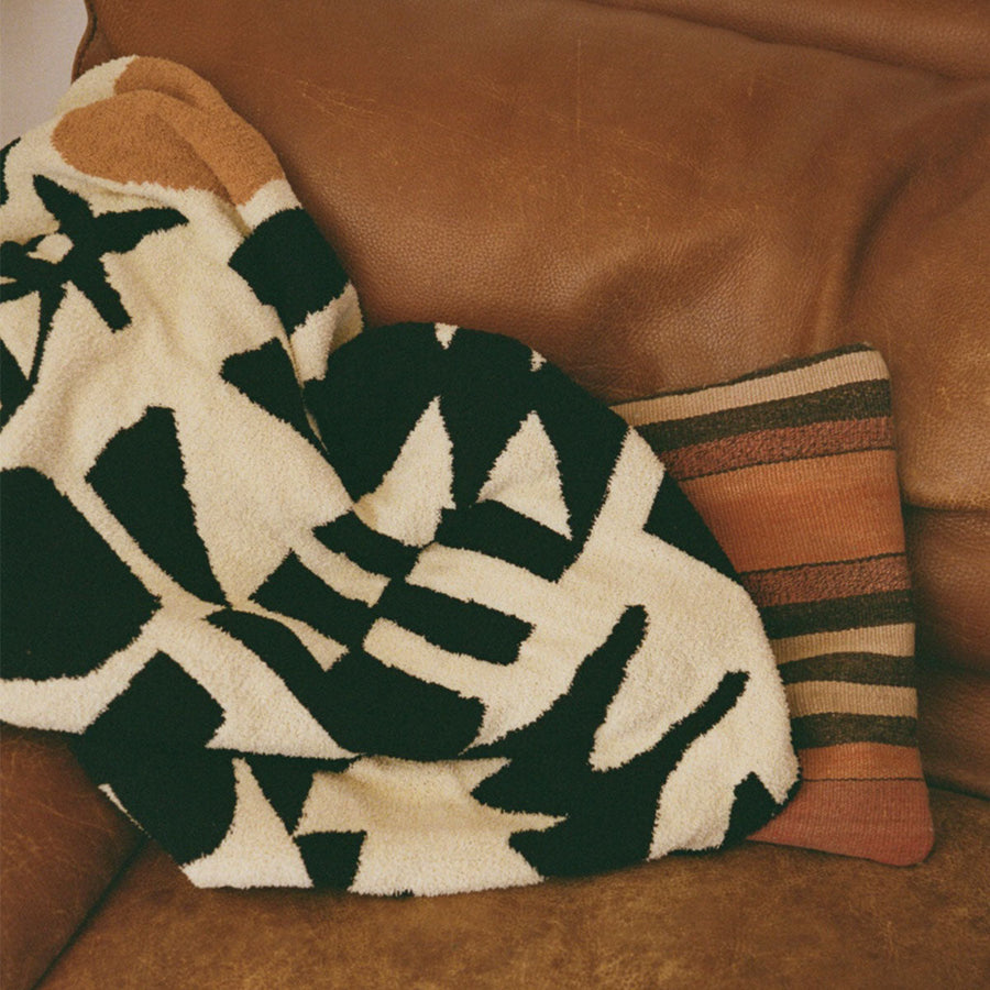 Slowtide Upton Plush Knit Throw Blanket - Black