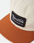 Brixton Grade Snapback Hat - Whitecap/Caramel