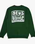 Deus Mens Nice To See You Crew Sweatshirt - Hillside Green