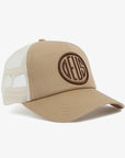 Deus Pill Logo Trucker Cap - One Size - Khaki