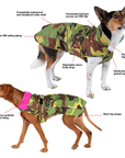 Dryrobe Dog Coat (XX-Large) - Camo Grey - ManGo Surfing