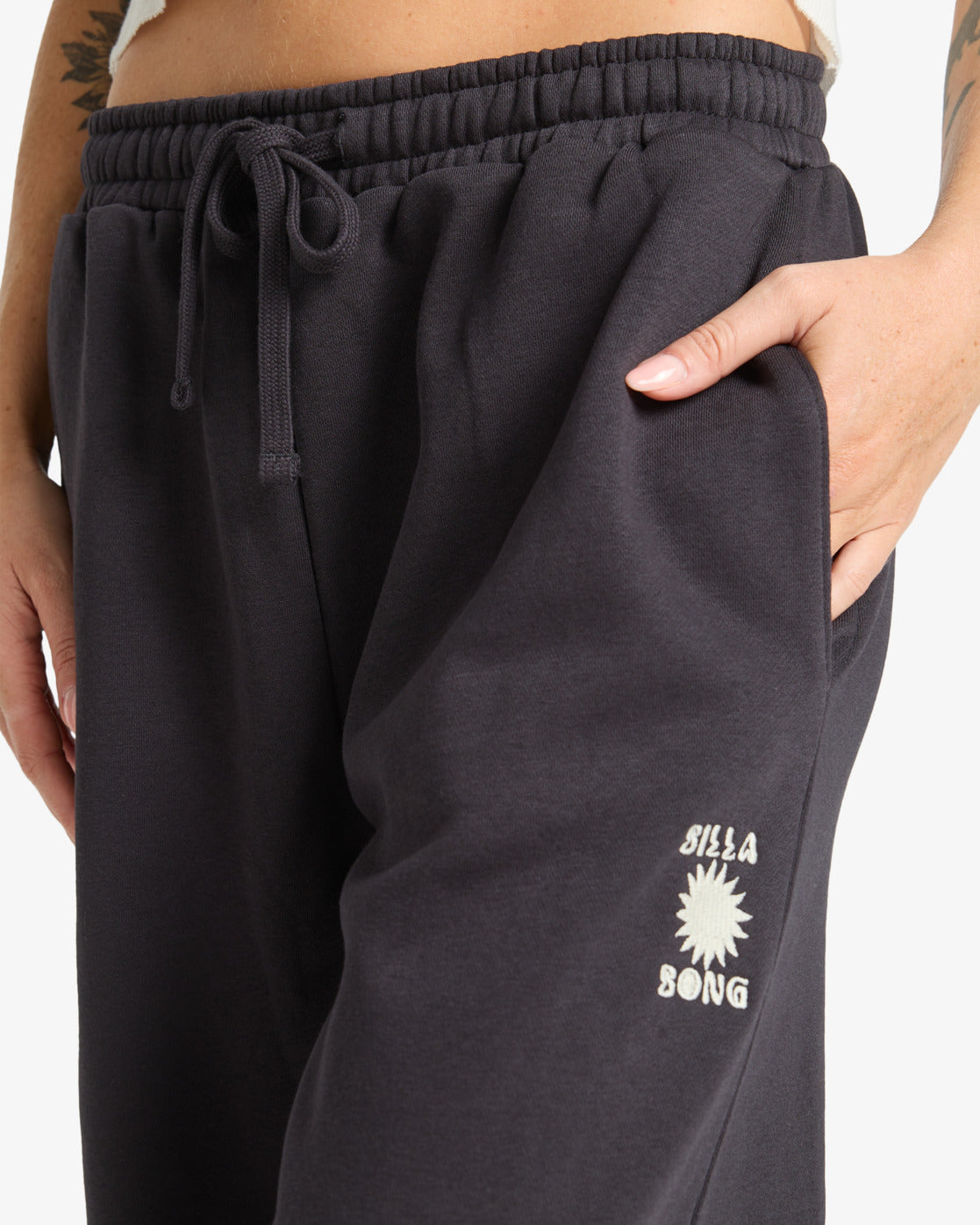 Billabong Womens So Sunny Jogger Pants - Black Pebble - ManGo Surfing