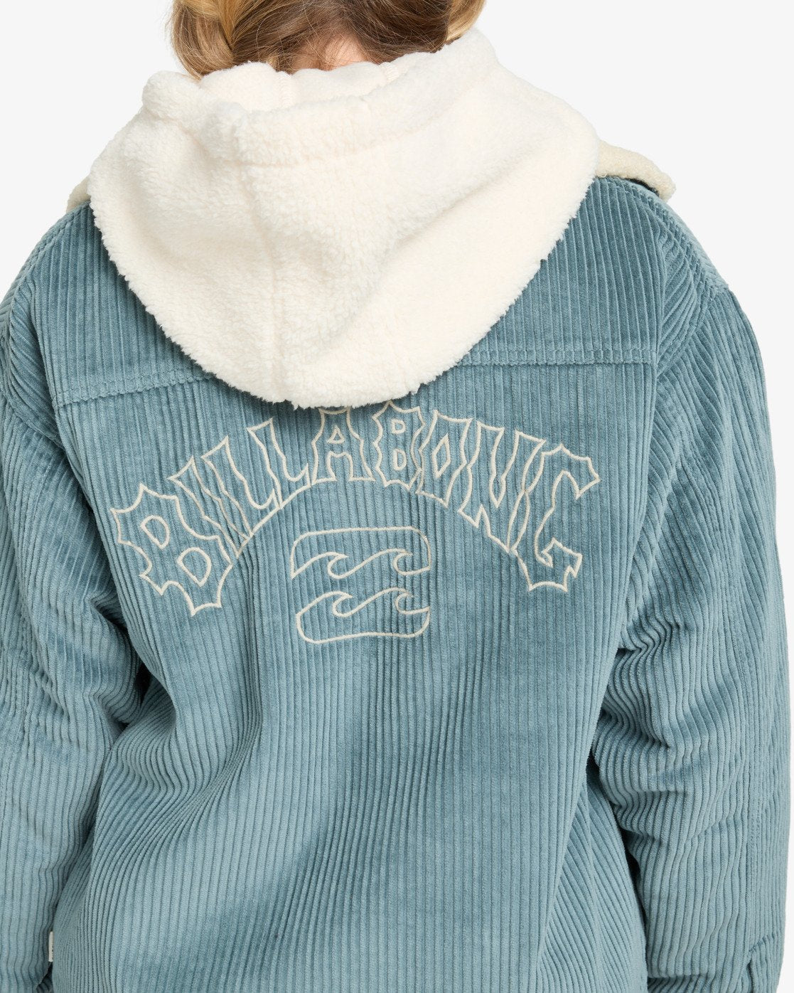 Billabong Womens Cord In Love Trucker Jacket - Slate Blue
