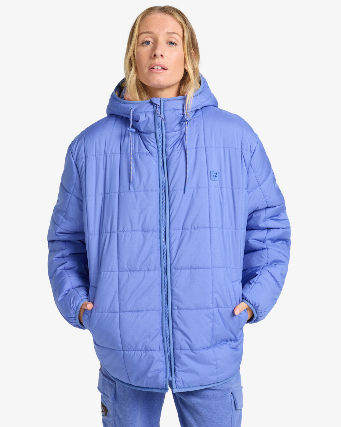 Billabong Womens Happy Camper Puffer Jacket - Iris - ManGo Surfing