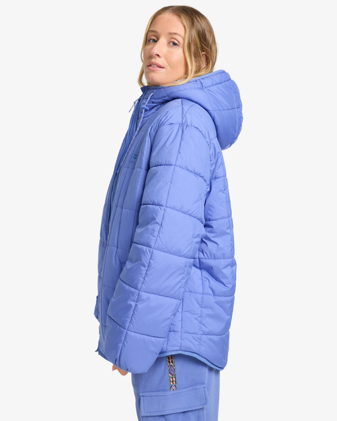 Billabong Womens Happy Camper Puffer Jacket - Iris - ManGo Surfing