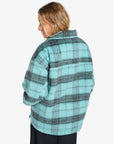 Billabong Womens Lucky Star Oversized Trucker Jacket - Misty Blue