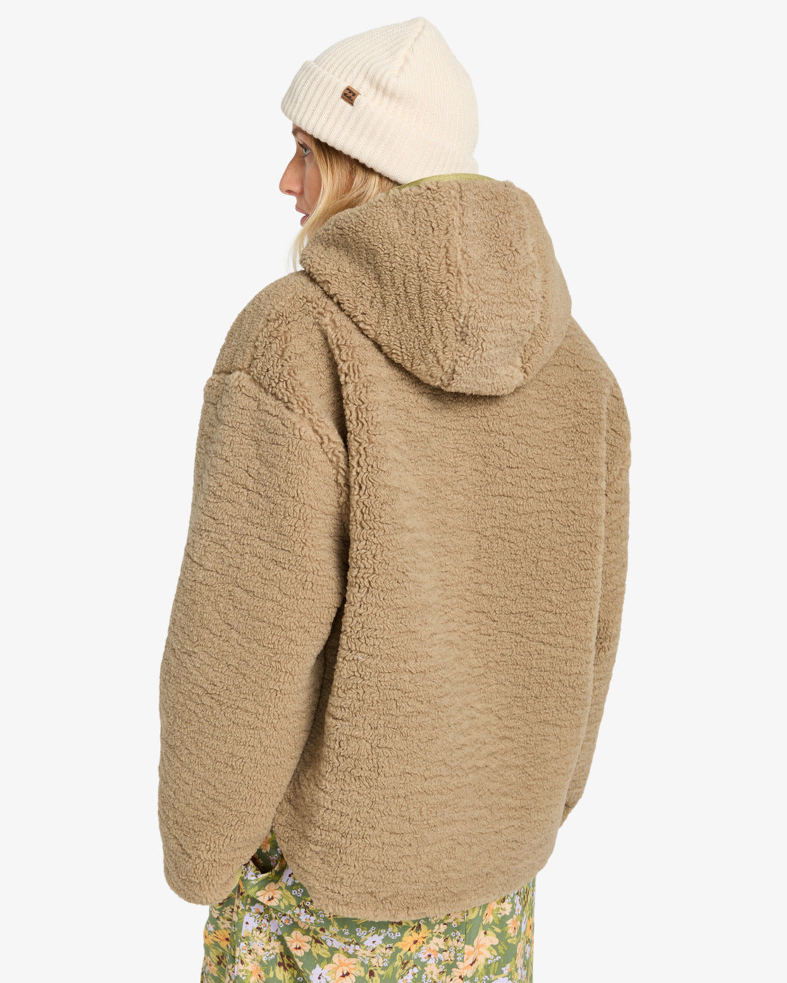 Billabong Womens Oceanside Hooded Reversible Jacket - Green Tea
