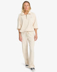 Billabong Womens Coffee Time Rib Knit Top - Whitecap