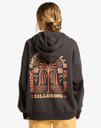 Billabong Womens El Sol Zip Up Hoodie - Off Black