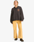 Billabong Womens El Sol Zip Up Hoodie - Off Black
