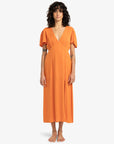 Billabong Womens Jet Set Midi Dress - Dried Mango