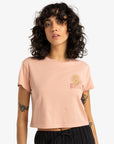 Billabong Womens Vibes Around T-Shirt - Rose Bud