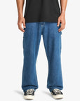 Billabong Mens Bad Dog Workwear Denim Jeans - Ocean Wash