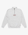Billabong Mens Burleigh Half Zip Pullover Sweatshirt - Light Grey Heather - ManGo Surfing