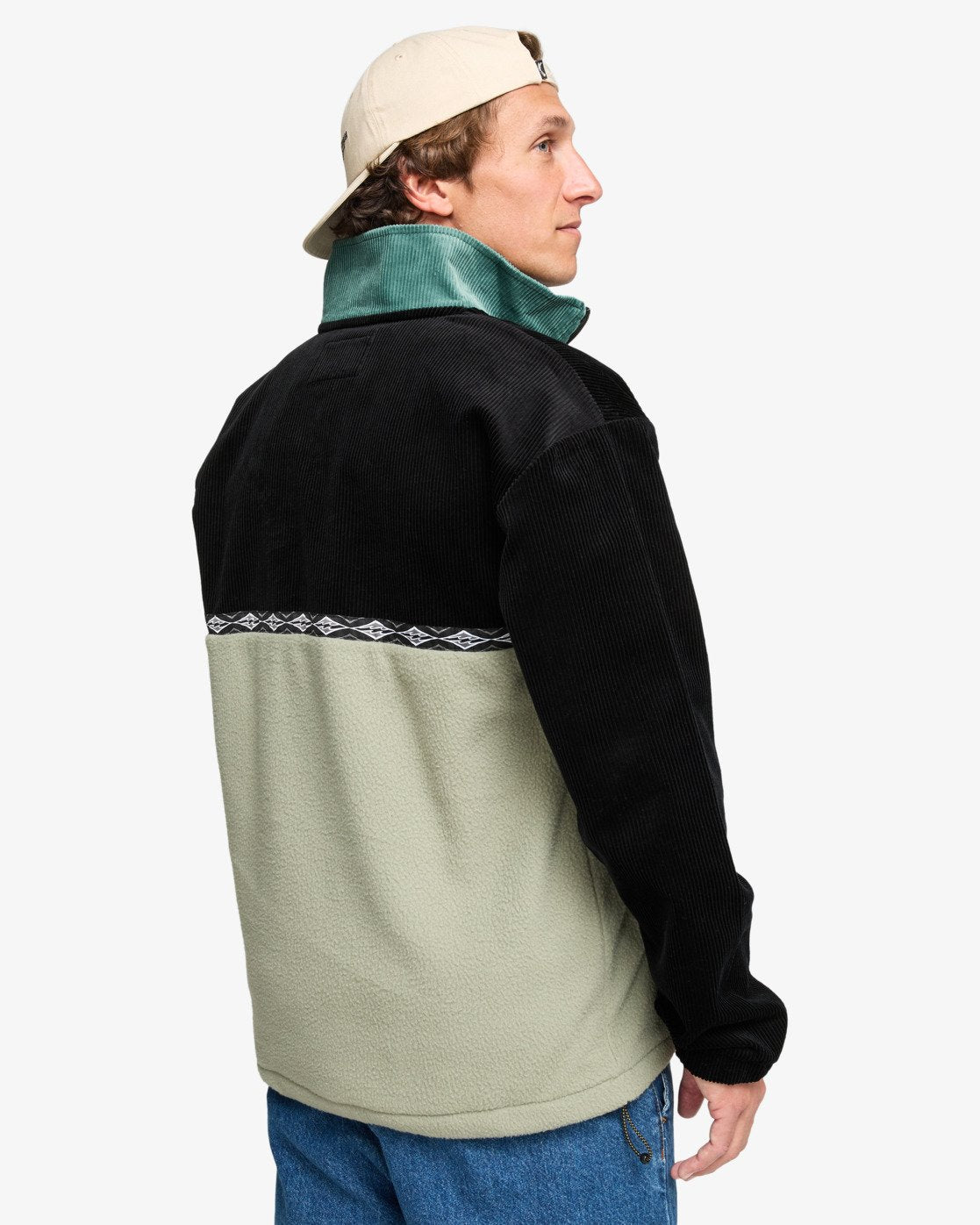 Billabong Mens Space Lobster Half Zip Jumper - Sagebrush - ManGo Surfing