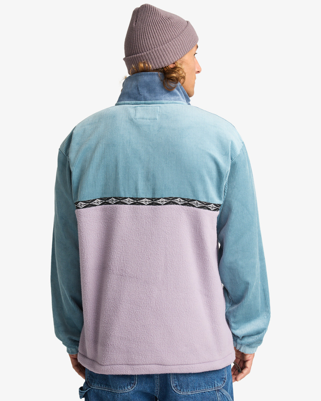 Billabong Mens Space Lobster Half Zip Jumper - Washed Blue - ManGo Surfing