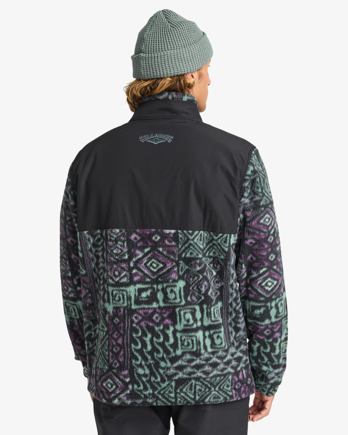 Billabong Mens Boundary Re-Issue Half Zip Mock Neck Fleece - Multi