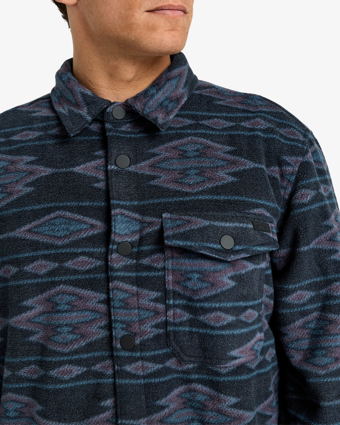 Billabong Mens Furnace Flannel Long Sleeve Shirt - Navy
