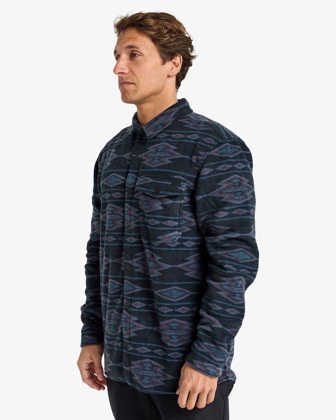 Billabong Mens Furnace Flannel Long Sleeve Shirt - Navy