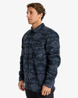 Billabong Mens Furnace Flannel Long Sleeve Shirt - Navy