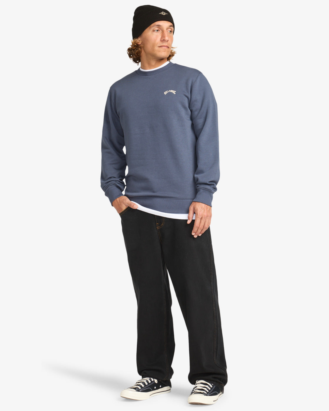 Billabong Mens Arch Crew Sweatshirt - Ombre Blue - ManGo Surfing