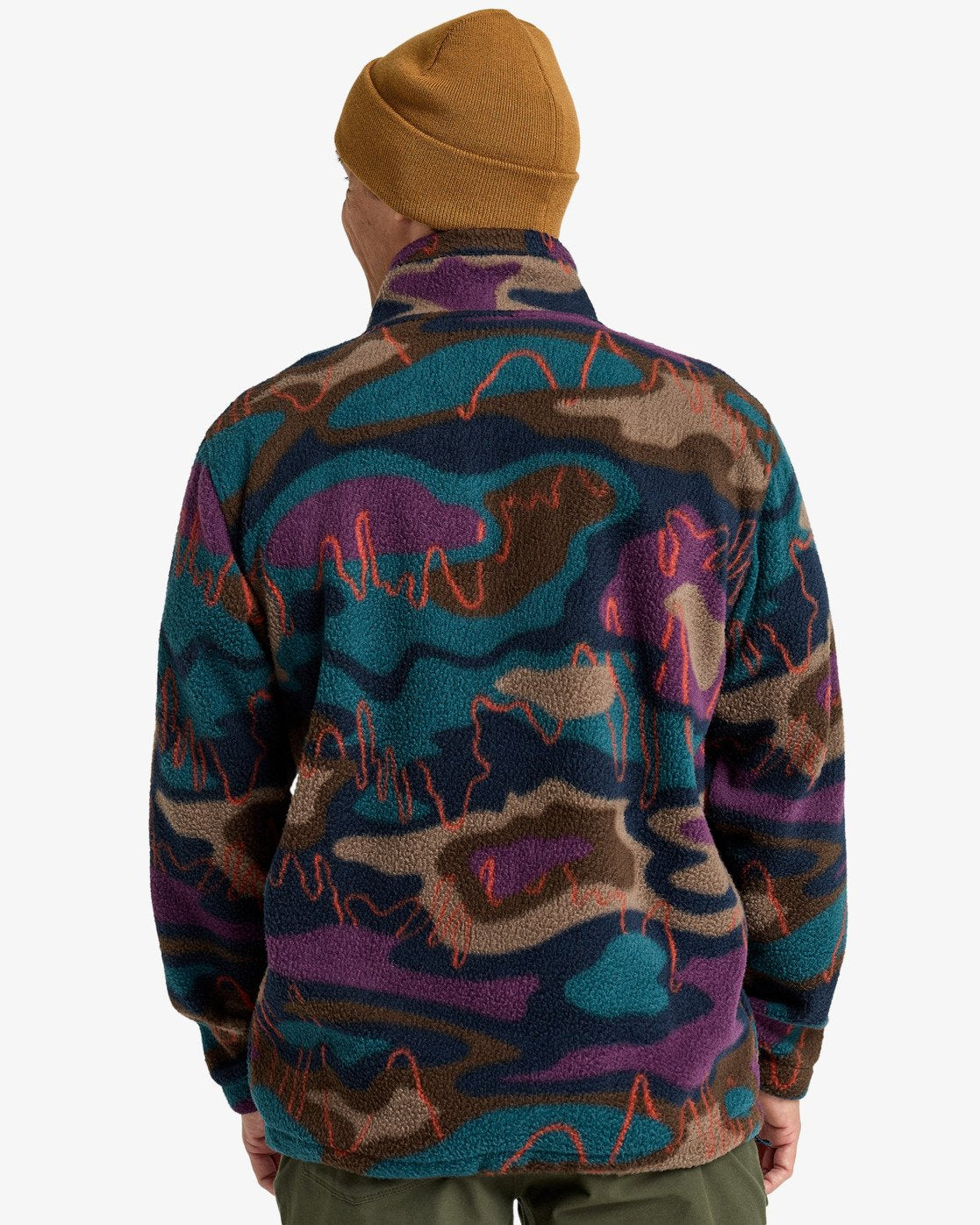 Billabong Mens Boundary Taaffe Fleece Top - Camo - ManGo Surfing