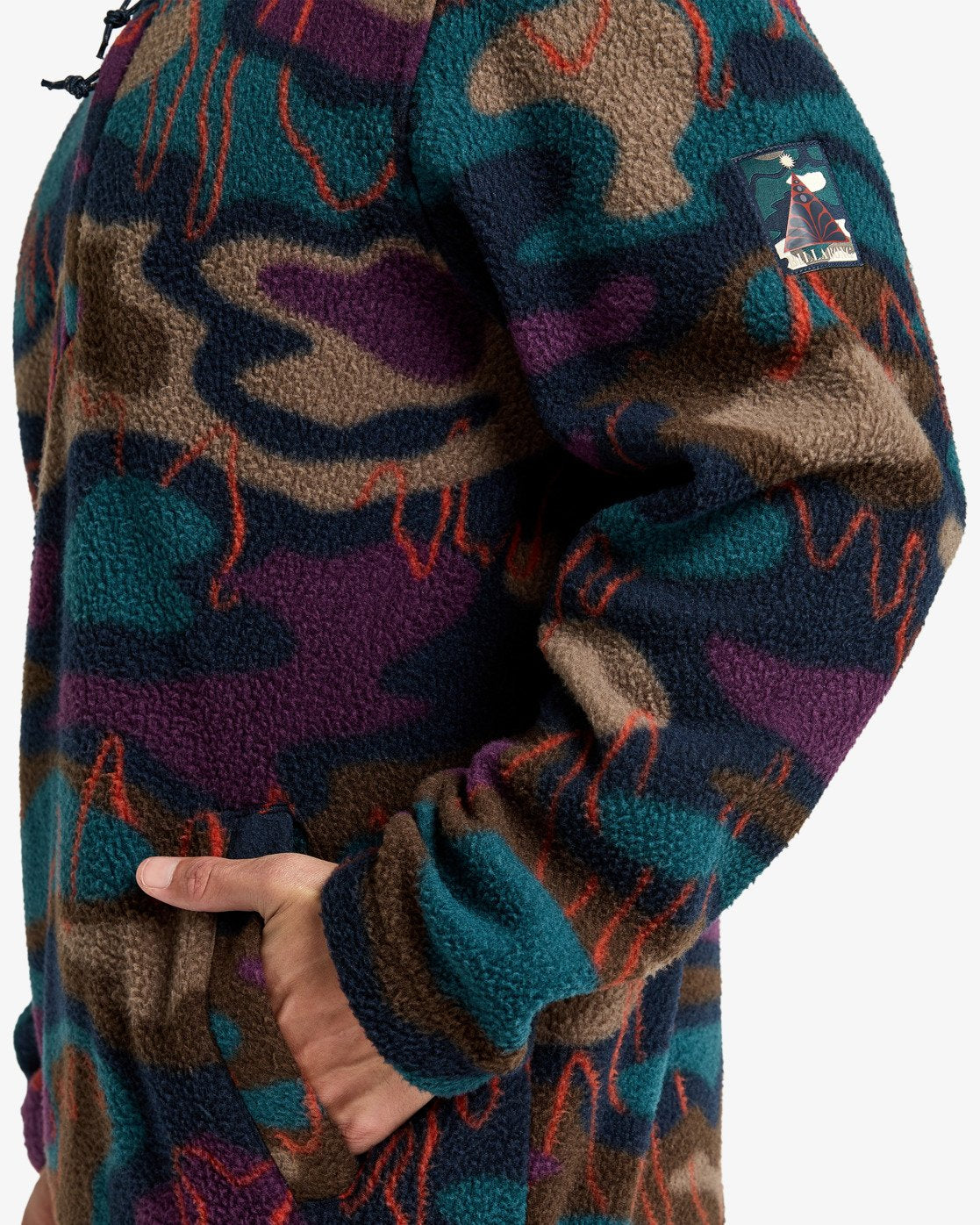 Billabong Mens Boundary Taaffe Fleece Top - Camo - ManGo Surfing