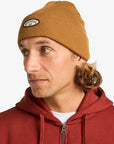 Billabong Mens Every Other Day Cuff Beanie Hat - One Size - Tobacco