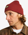 Billabong Mens Every Other Day Cuff Beanie Hat - One Size - Brick