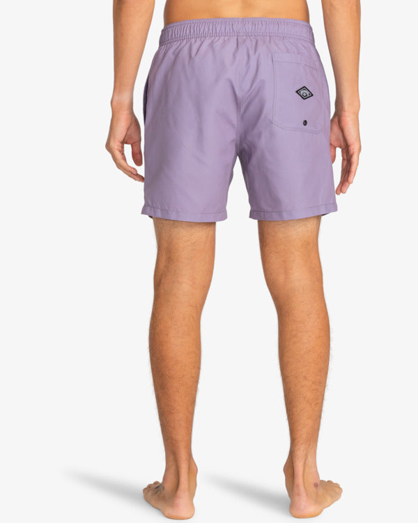 Billabong Mens All Day Heritage Layback 16&quot; Swim Shorts - Grey Violet